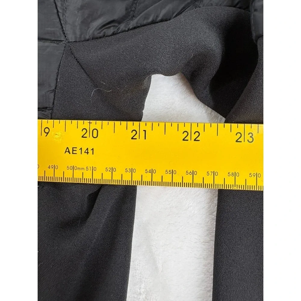 The North Face Mens L ThermoBall Hybrid Jacket Black Full Zip Insulated Quilted